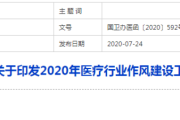 2020年医疗行业作风建设工作专项行动方案 2020年医疗行业作风建设工作专项行动方案